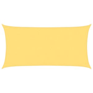 vidaXL toldo de vela beige hdpe 160 g/m² 3x6 m