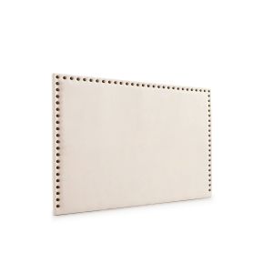 Cabeceira estofada modena duo aqualine 210x120x8 cm - bege - moonia