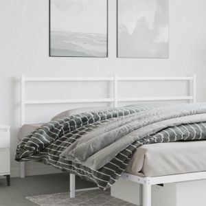 Cabeceira de cama 200 cm metal branco ptob9148
