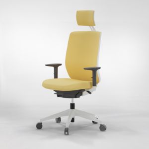 Actiu trim cadeira  ergonómica white sunshine - 3d, con cabezal