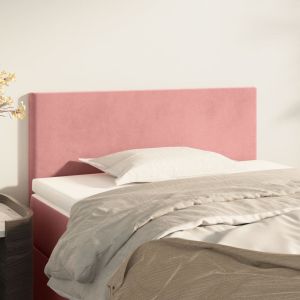 Cabeceira de cama veludo 90x5x78/88 cm rosa ptob1921