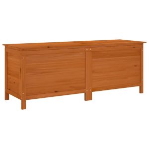 Caixa arrumação para jardim 150x50x56,5cm abeto maciço castanho