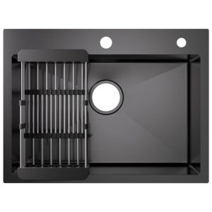 Pia de cozinha - cecipa max - 60x45cm - aço inoxidável - cinza escuro - ces