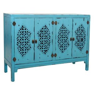 Aparador madeira azul 120x40x86,5