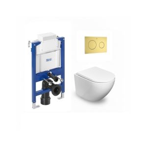 Pack Roca baixo janela + sanita suspensa Ona 48 PL1 branco