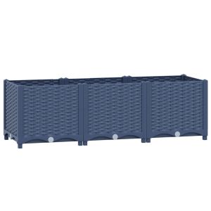 vidaXL arriate polipropileno 120x40x38 cm