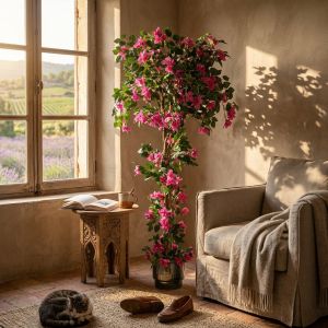 Planta artificial buganvilla trenzada 185 cm - naturing monde