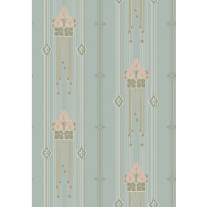 Borastapeter papel de parede flores vintage em estilo art nouveau turquesa