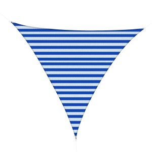 Vela de sombra triangular hdpe branco e azul 5x5x5 cm