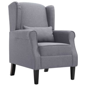 Poltrona em tecido cinzento-escuro ewg6243