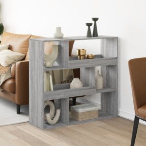 Divisória 100x33x94,5 cm derivados de madeira cinzento sonoma
