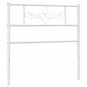 vidaXL cabecero de metal blanco 75 cm