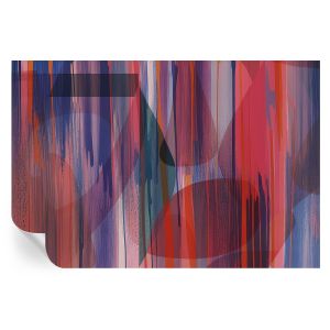 Papel de parede vinílico listras do arco-íris 104x152 tulup