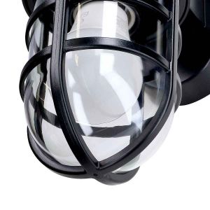 Luminária de parede corande exterior 40 w E27 preto