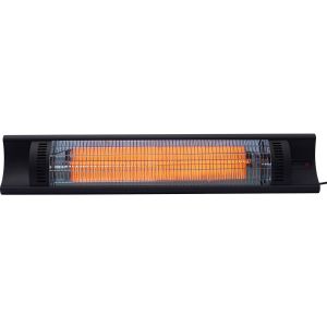 Aquecedor elétrico radiante em fibra de carbono "bola" - 2000w - preto