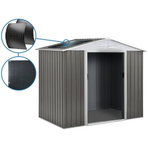 Cobertura de jardim em metal <<dallas>> — 2,71 m² com painel solar