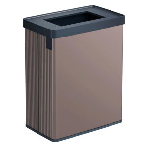 Curver verto lixeira de reciclagem 54l 43,5x26,5x54,7cm rosa pérola.