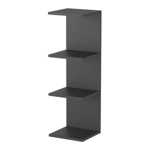 Prateleira de parede surahammar 4 prateleiras 95x30x28 cm preto [en.casa]