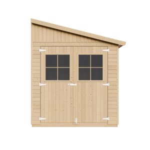 Cobertizo de madera con pared lateral– 8.1 m2 - Timbela m340a