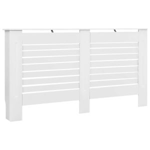 Cobertura de radiador 152x19x81,5 cm mdf branco