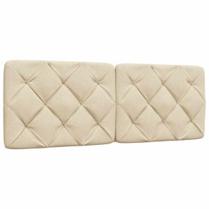 Almofadão de cabeceira 140 cm tecido creme