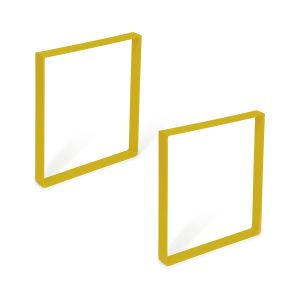 Rei | conjunto de 2 pés para mesas estilo industrial | 350x40x385mm | feito