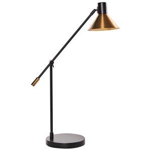 Candeeiro de secretária pinkeen metal dourado