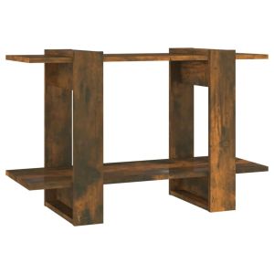 vidaXL estantería/divisor de espacios color roble ahumado 80x30x51 cm
