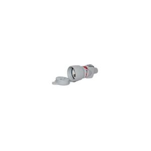 Plugue plexo fêmea - 2 fases + terra - ip44 - cinza