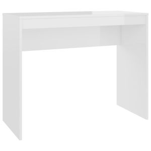 Secretária 90x40x72 cm derivados de madeira branco brilhante