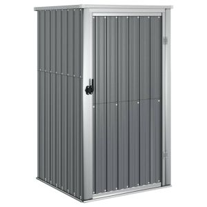 Abrigo p/ ferramentas jardim 88x89x161cm aço galvanizado cinza