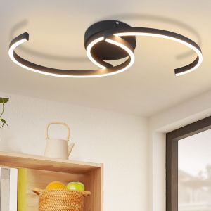 Nettlife candeeiros de teto LED preto 61.6x23