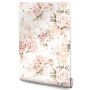 Papel de parede flowers peónias plantas natureza decoração moderna