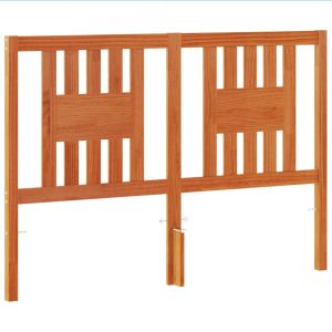 vidaXL cabecero de cama madera maciza de pino marrón cera 140 cm