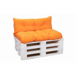 Almofadas de paletes exteriores 120x60x40cm almofadas jardim laranja