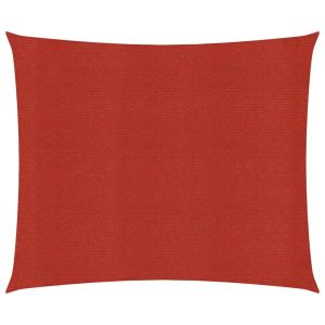 vidaXL toldo de vela rojo hdpe 160 g/m² 3x3 m