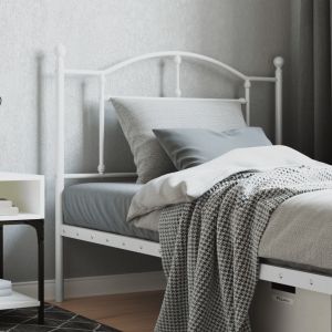 Cabeceira de cama 100 cm metal branco ptob2645