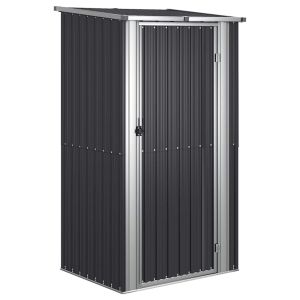 Abrigo de jardim 118,5x97x209,5 cm aço galvanizado antracite