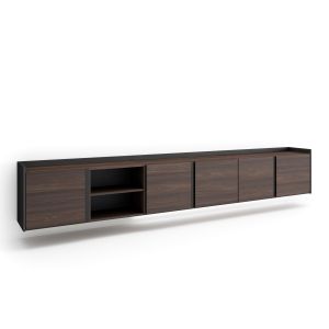 Móvel de tv, 309x35x50cm, suspensos, LED rf4816
