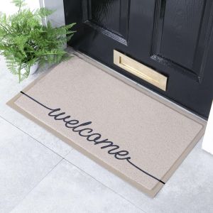Felpudo beige welscribble indoor & outdoor (- 70 x 40 cm)