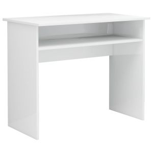 Secretária 90x50x74 cm derivados de madeira branco brilhante