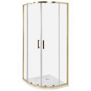 Cabine de duche jukatan 80 x 80 x 185 cm dourado