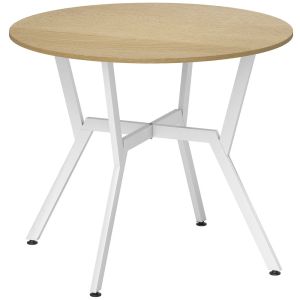 Mesa de cozinha ø90x76 cm color marrón Homcom, casa - cozinha