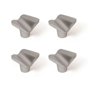 Rei | 4 puxadores modernos modelo 749 cromado fosco d32 mm