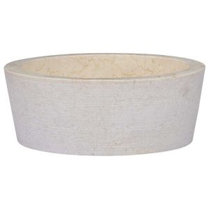 Lavatório ø40x15 mármore cor creme