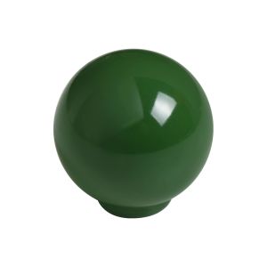 Puxador esfera de abs 24mm verde brilhante, lote com 75