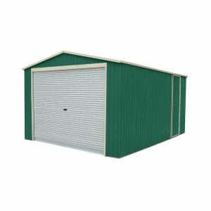 Garagem metálica 576x338x243 cm (19,5 m²) essex verde