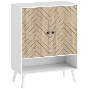 Sapateira 75x35x97 cm bicolor Homcom, casa - móveis de armazenamento