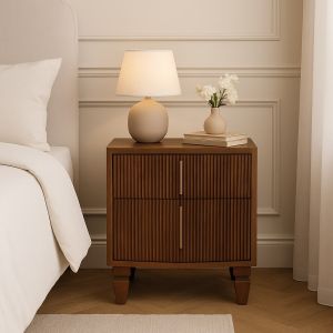 Artisan furniture mesa de cabeceira harper em madeira maciça