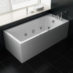 Ecode® banheira de hidromassagem "tenerife" eco-8527 180x80x60 cm
